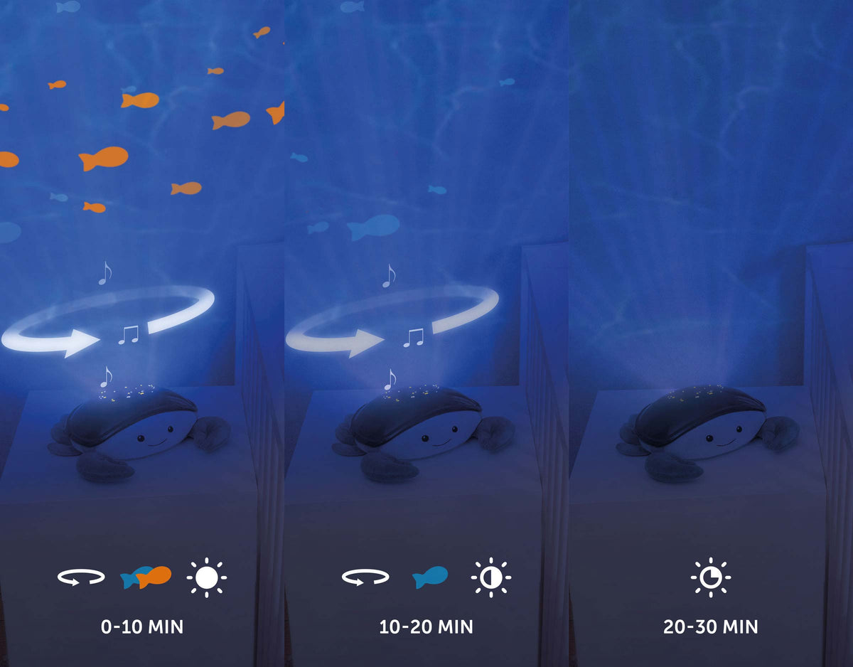 Bedtime Projector - Cody The Crab With Ocean Projections