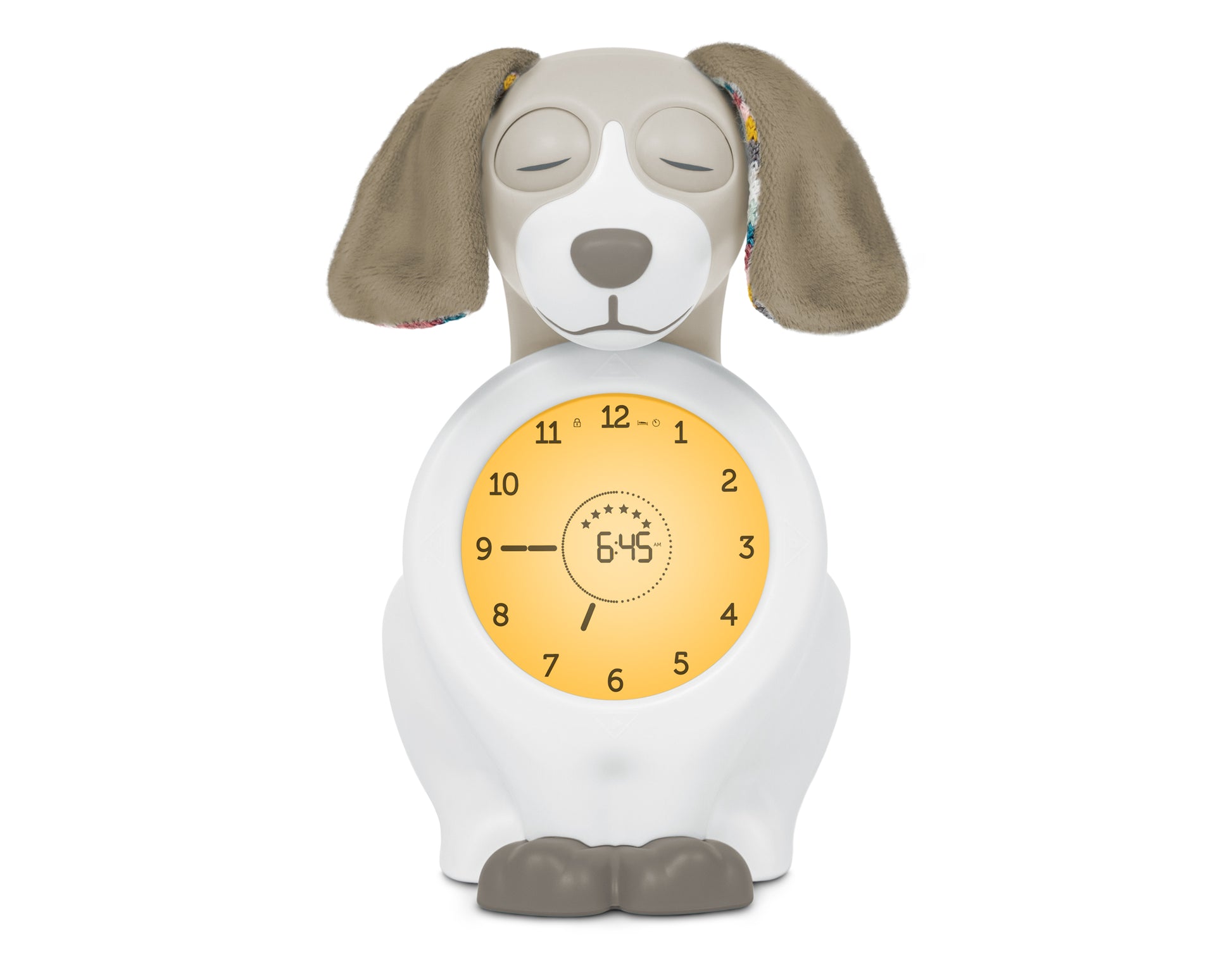 ZAZU Sleep Trainer Clock - Davy The Dog (Taupe)