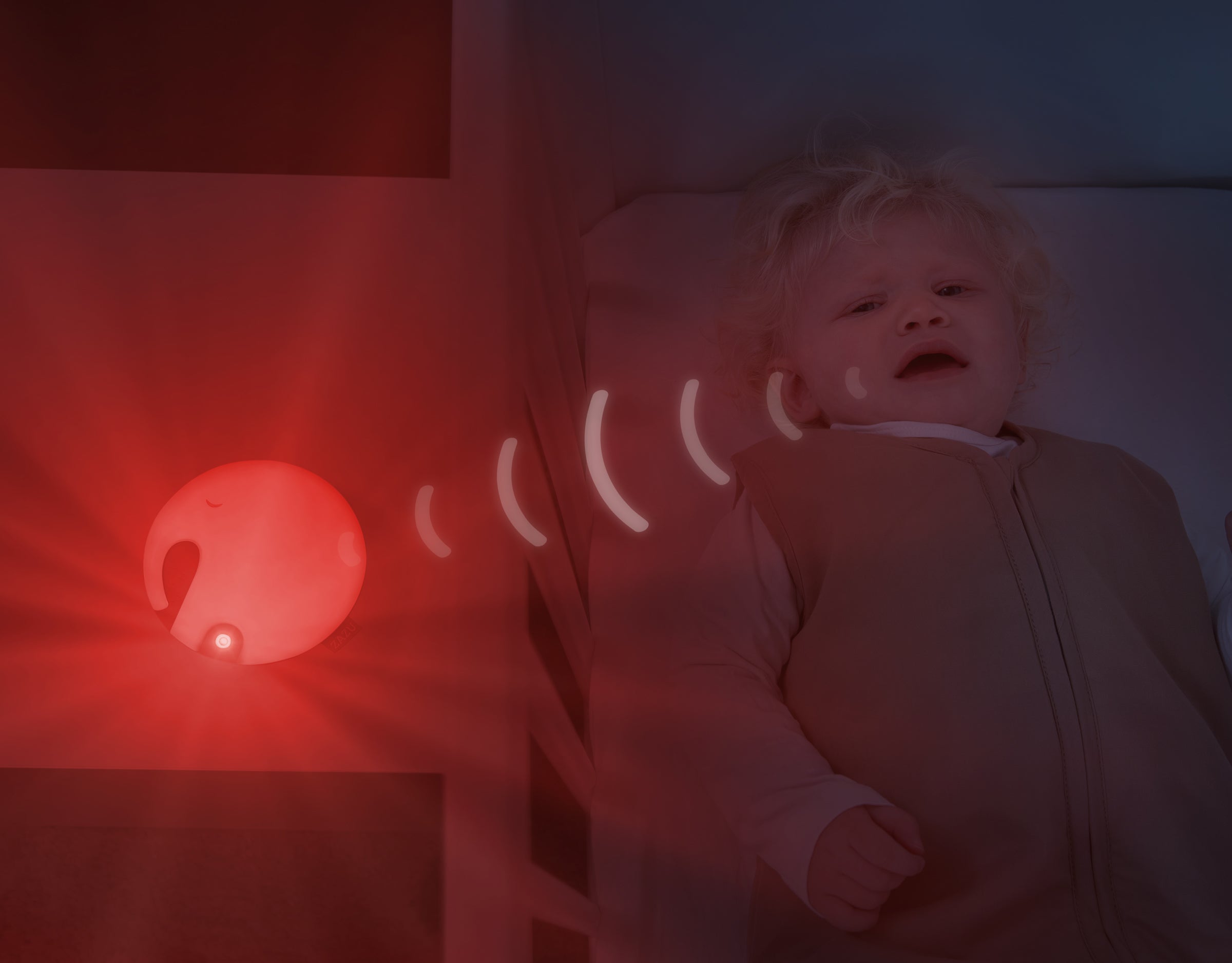 ZAZU Nightlight and White Noise Machine - Emmy The Elephant With Breathing Light