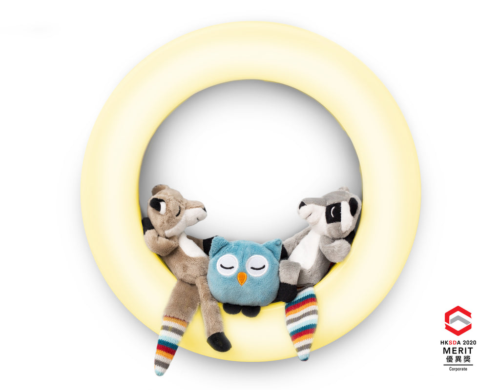 ZAZU Nightlight - Wall Light With 3 Soft Toys