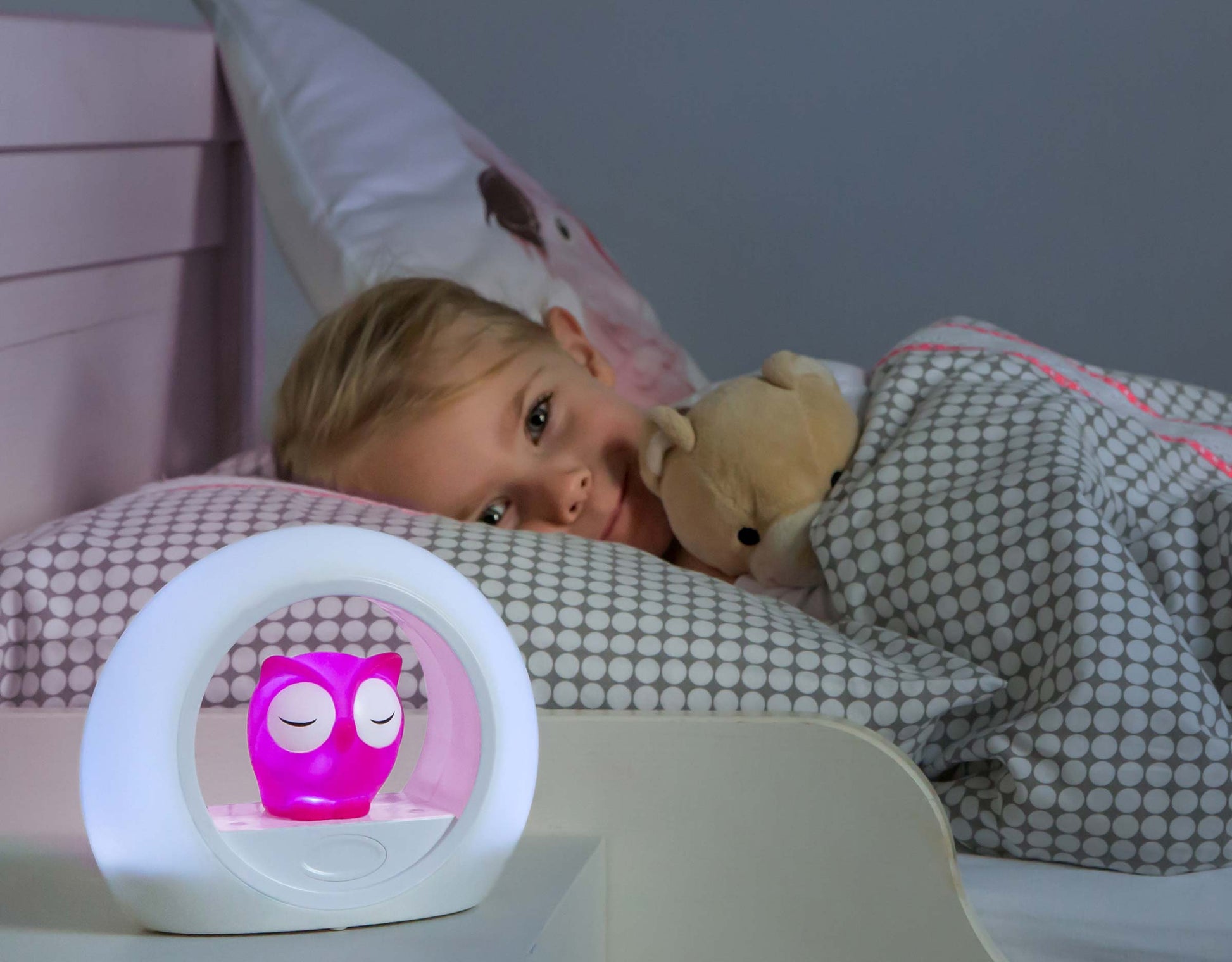 ZAZU Nightlight- Lou The Owl (Pink)