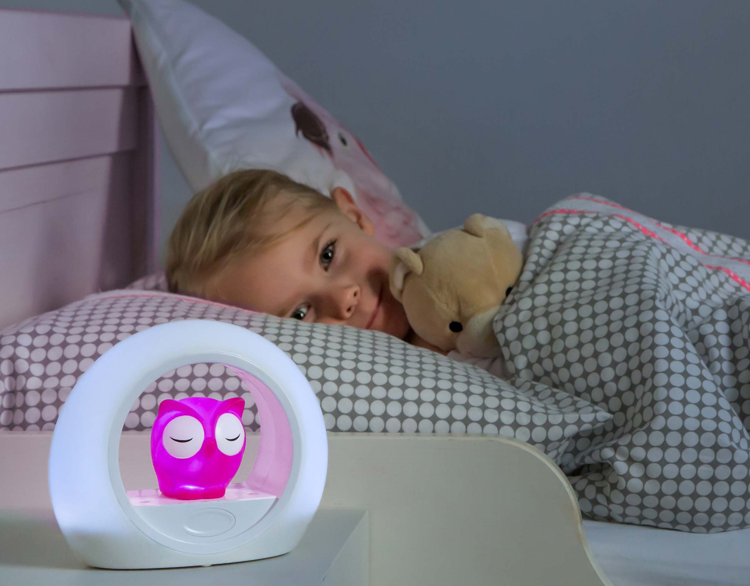 ZAZU Nightlight- Lou The Owl (Pink)
