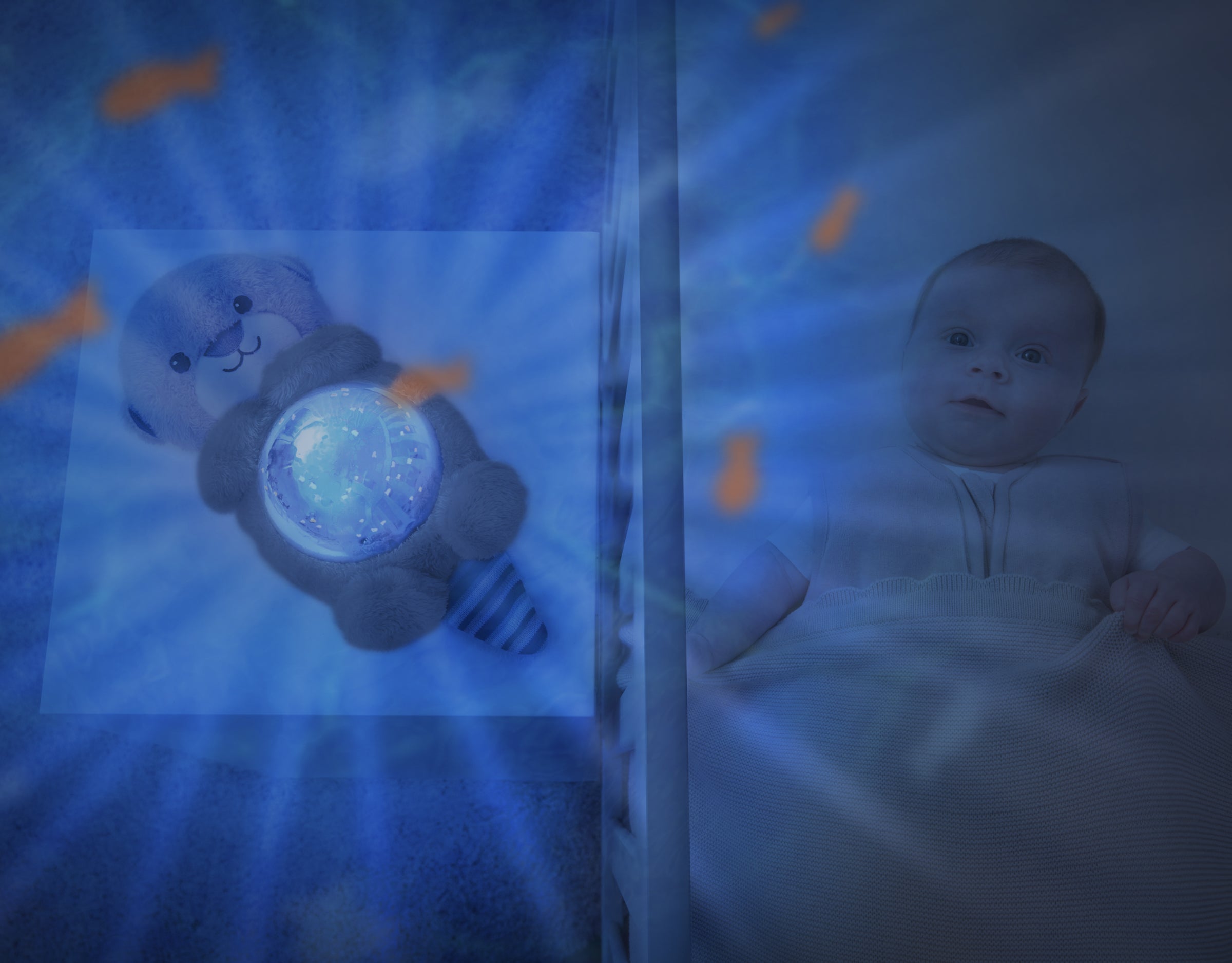 ZAZU Bedtime Projector - Otto The Otter With Ocean Projections