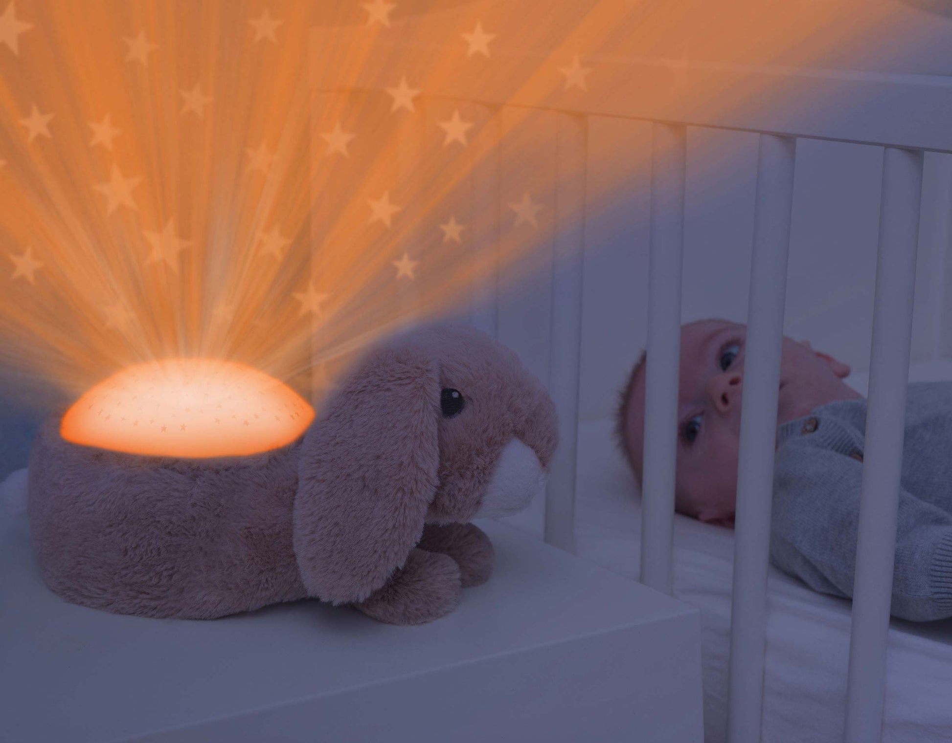 ZAZU Bedtime Projector - Ruby The Rabbit With Star Projections