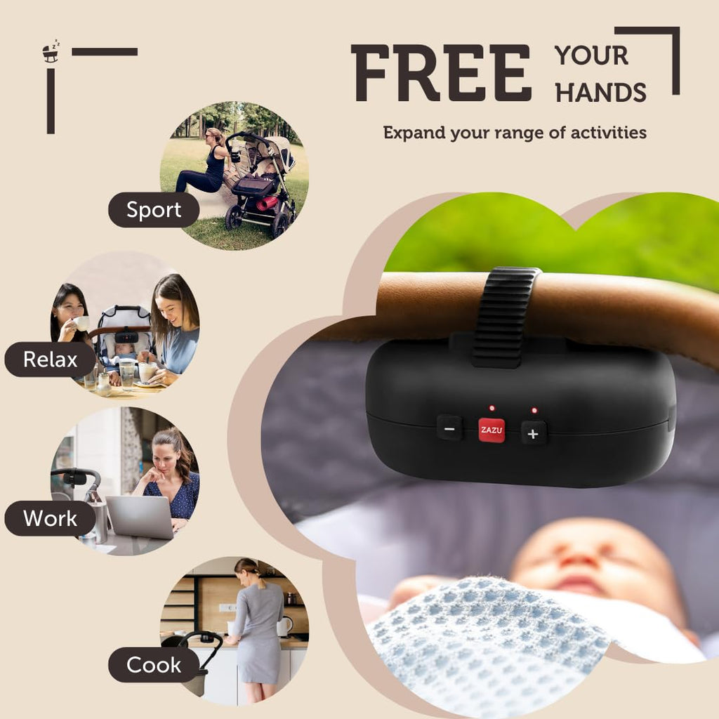 ZAZU Baby and Pram Rocker - Robby the Rocker