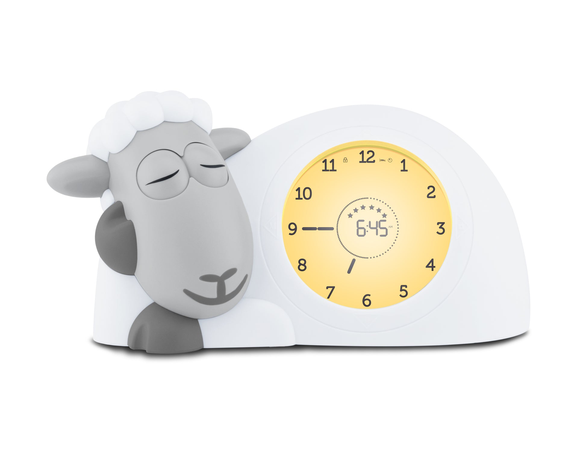 ZAZU Sleep Trainer Clock - Sam The Sheep (Grey)