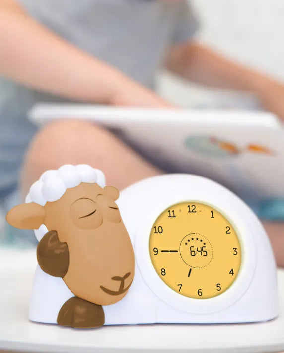 ZAZU Sleep Trainer Clock - Sam The Sheep (Camel)