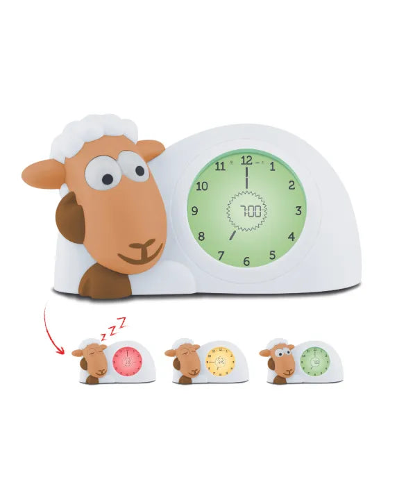 ZAZU Sleep Trainer Clock - Sam The Sheep (Camel)