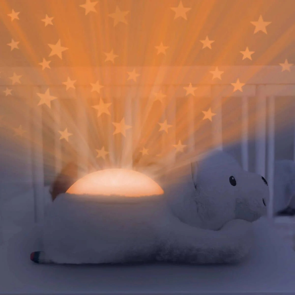 Bedtime Projector - Polly The Polar Bear With Star Projections