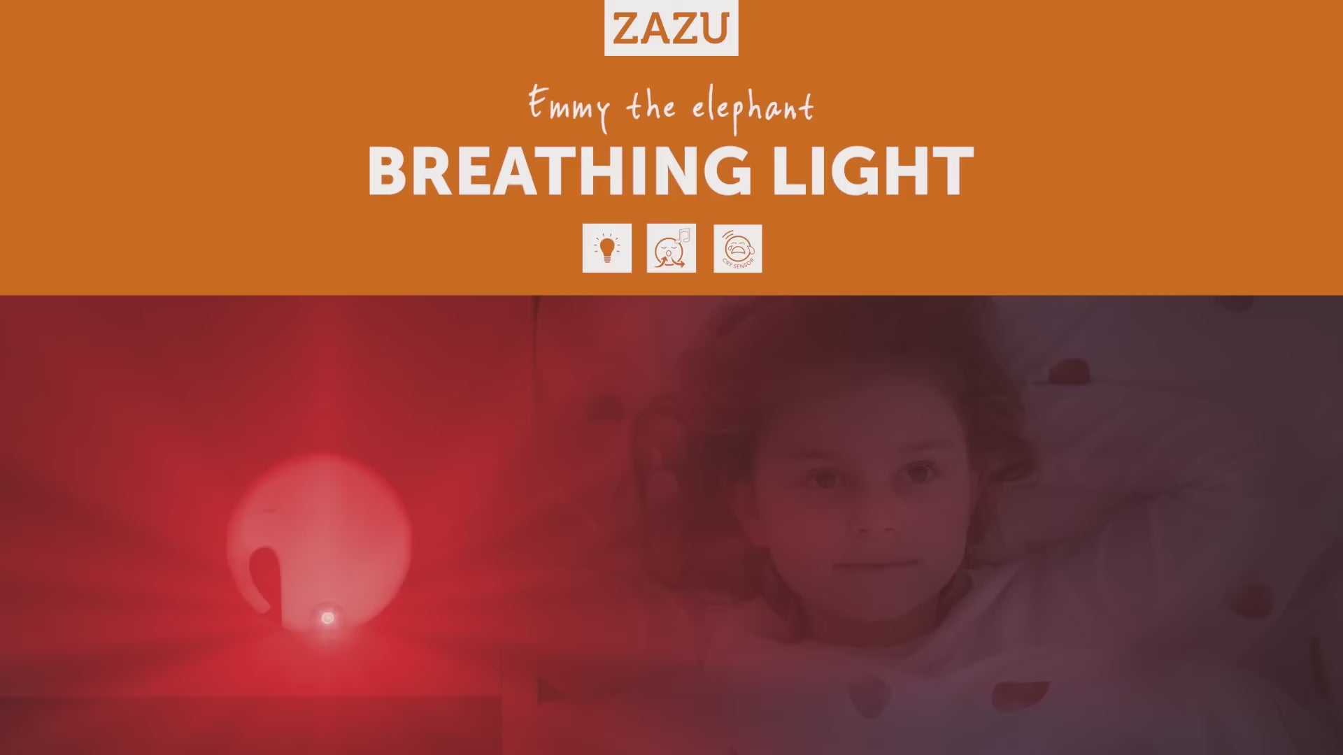ZAZU Nightlight and White Noise Machine - Emmy The Elephant With Breathing Light