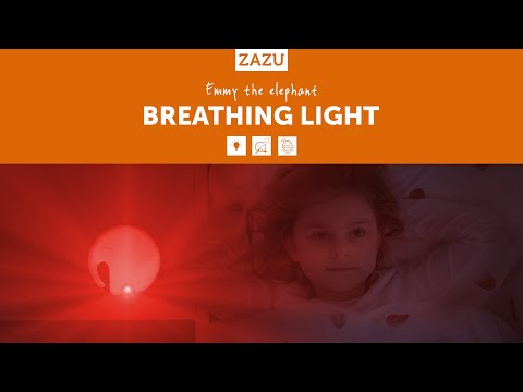 ZAZU Nightlight and White Noise Machine - Emmy The Elephant With Breathing Light