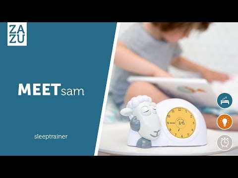 ZAZU Sleep Trainer Clock - Sam The Sheep (Camel)