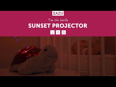ZAZU Bedtime Projector - Tim The Turtle With Sunset Projections